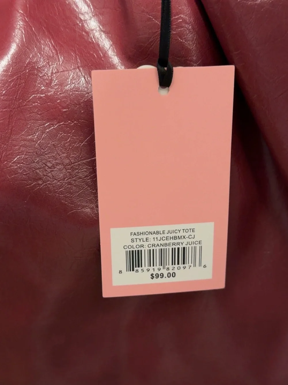 Juicy Couture Fashionable Juicy Cranberry Tote